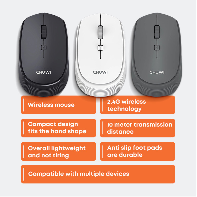 2.4GHz Wireless Optical Mouse USB Receiver RGB Cordless Mice For Laptop PC