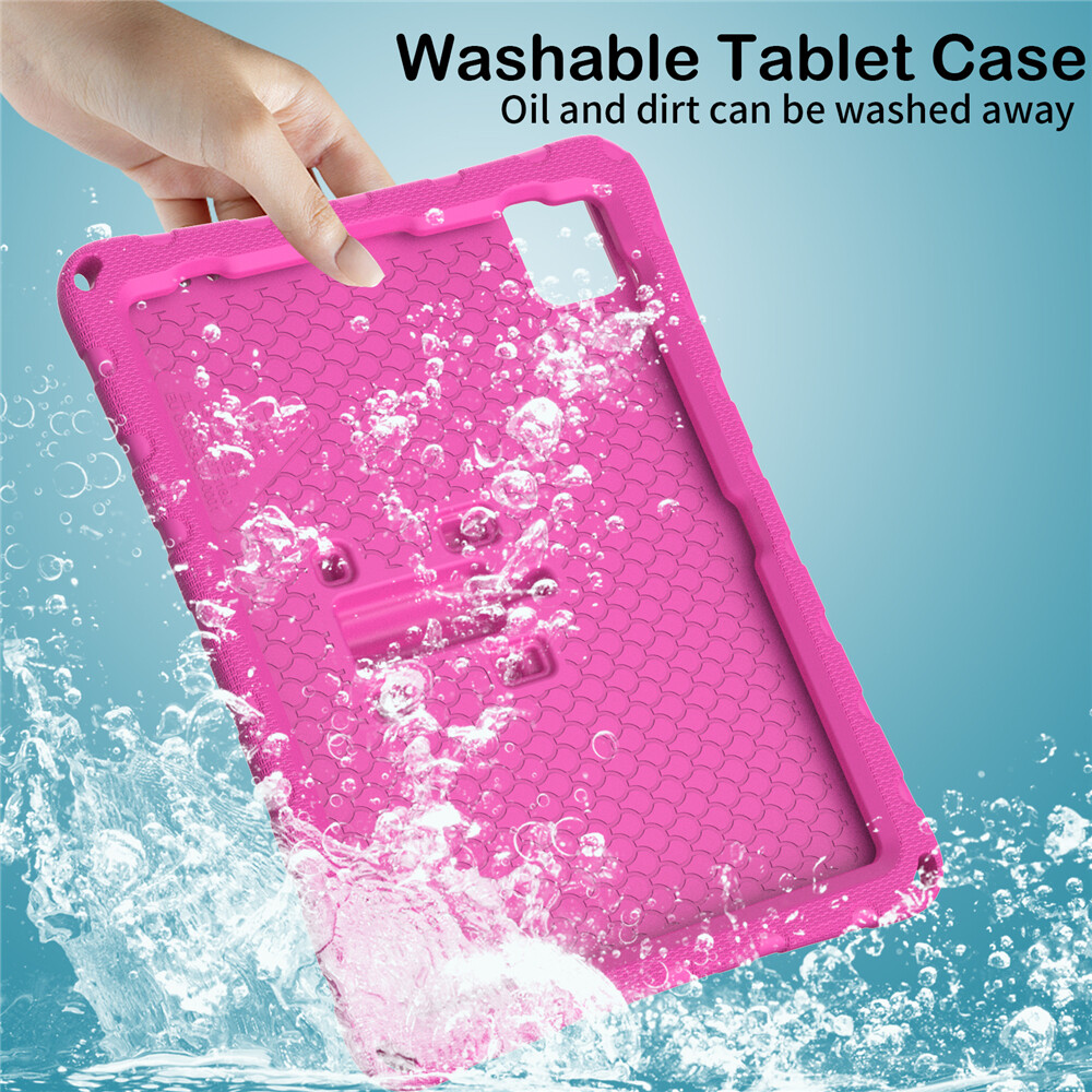 For iPad Air Pro 11 12.9 13-inch 2026 Kids Shockproof EVA Case Stand Cover Strap