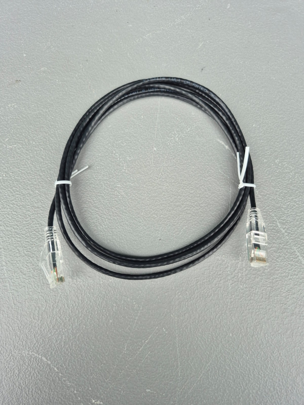 New Set of 10 7Ft Cat6 Ethernet Patch Cord UTP Stranded 568B Black PVC RJ45