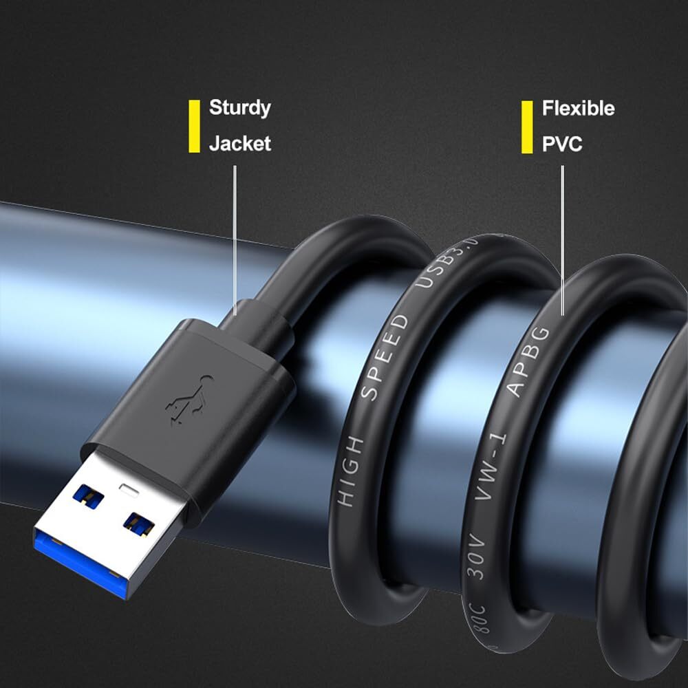 USB 3.0 A Male to A Male Cable Data Transfer Super Speed Power Charger Metal Lot