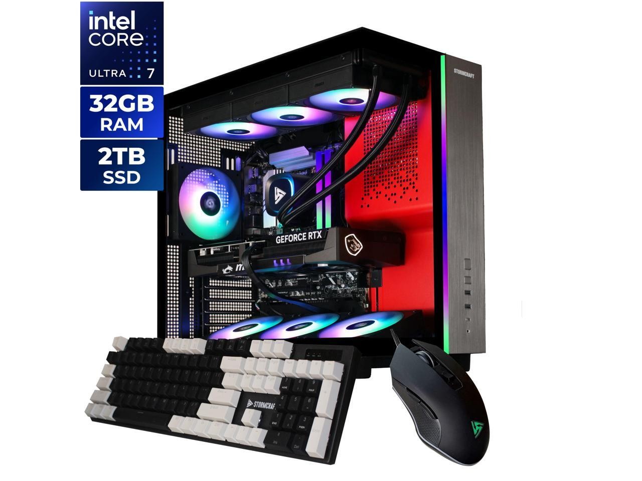 STORMCRAFT Gaming PC PHANTOM INTEL Core Ultra 7 265F NVIDIA RTX 5080 – AI Powere