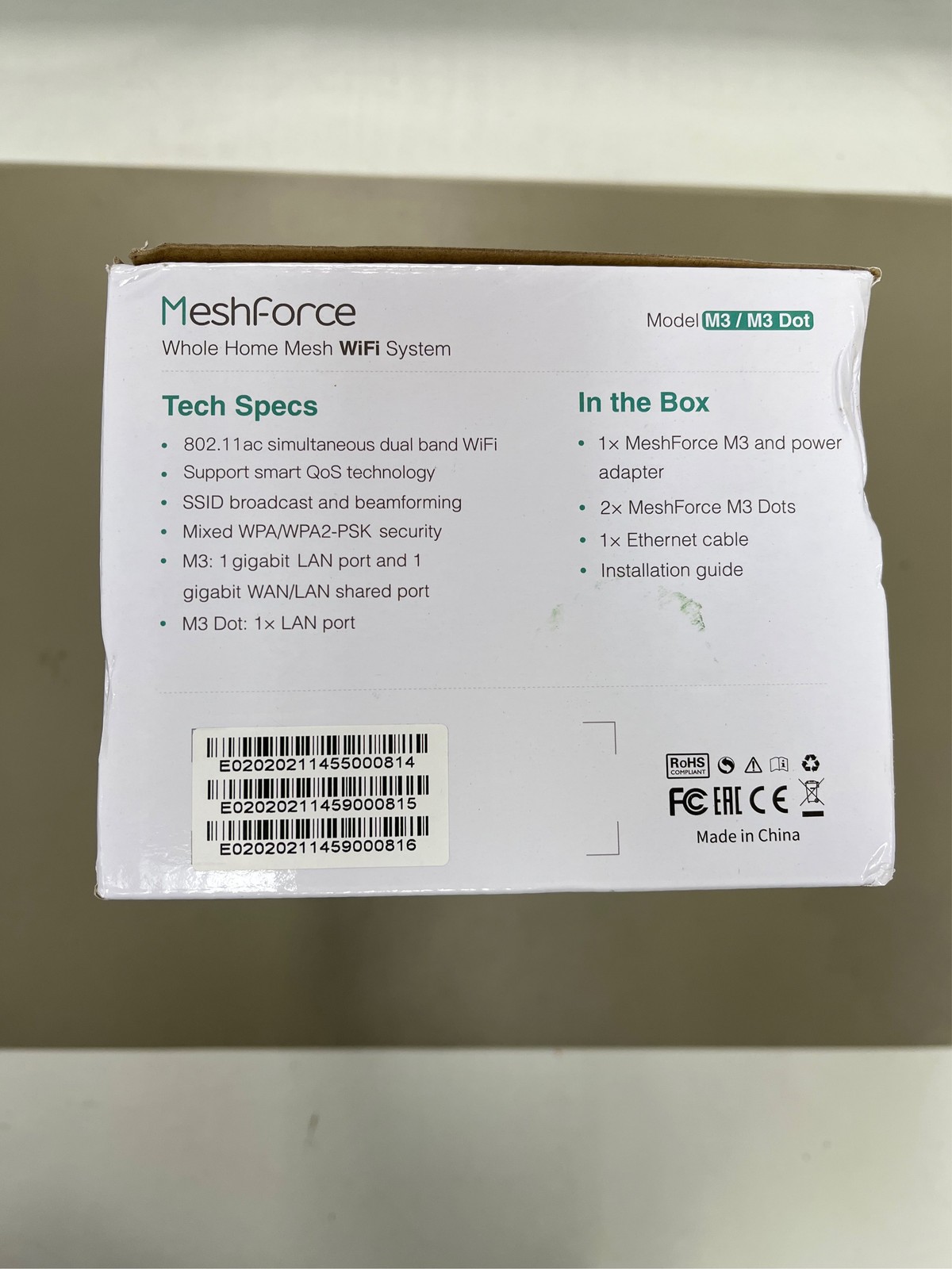Meshforce M3 Mesh WiFi System, Mesh Router for Wireless Internet, Up to 4500 s 1