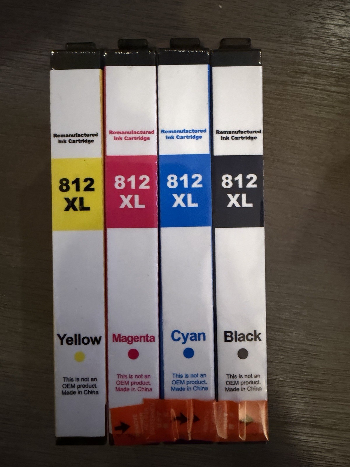 E-Z Ink 4 Pack 812XL T812XL High Yield Ink Cartridges Replacement for Epson Chip