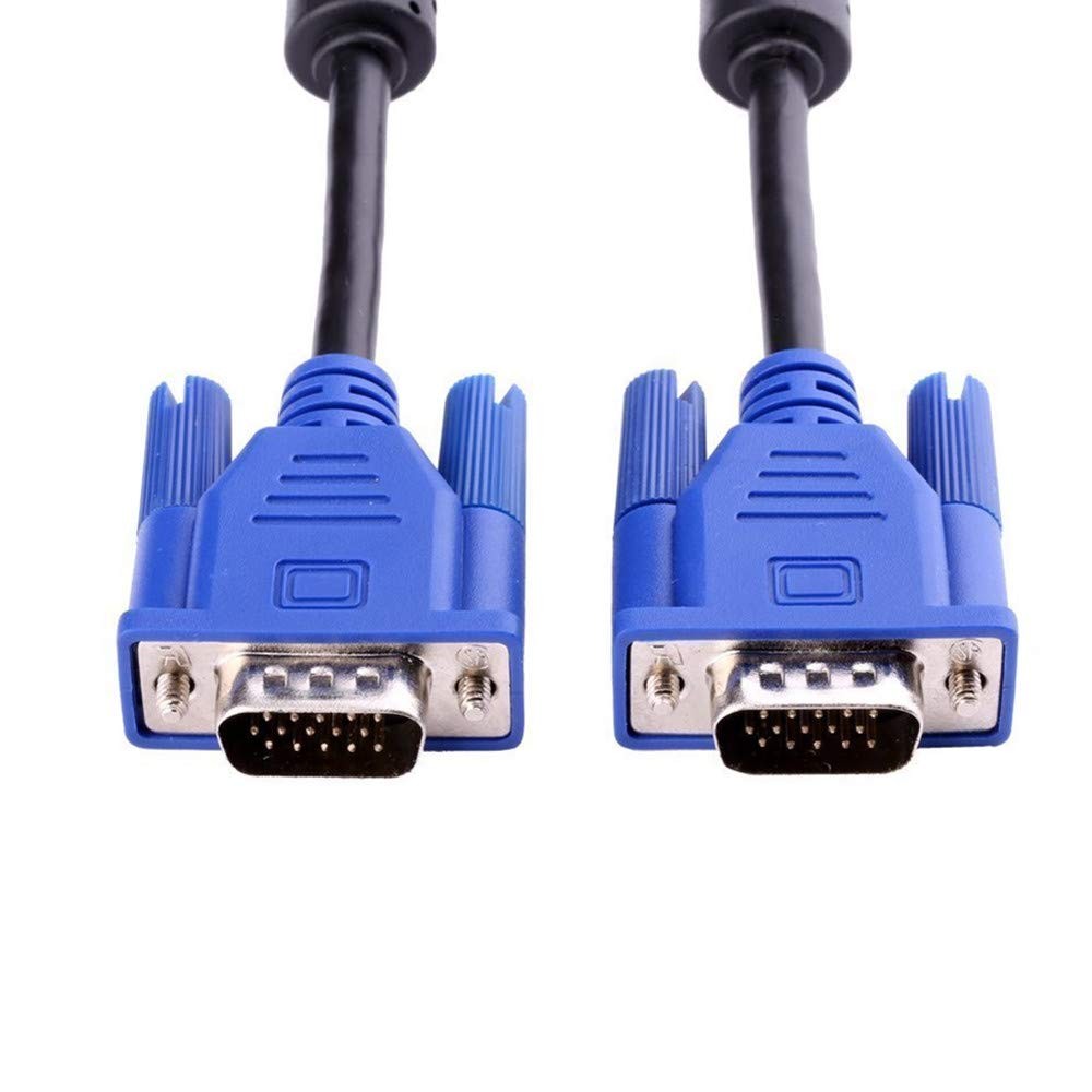 HD15 15Pin Gold Plated DB15 VGA Male to Male Monitor Cable to TV Computer Mon…