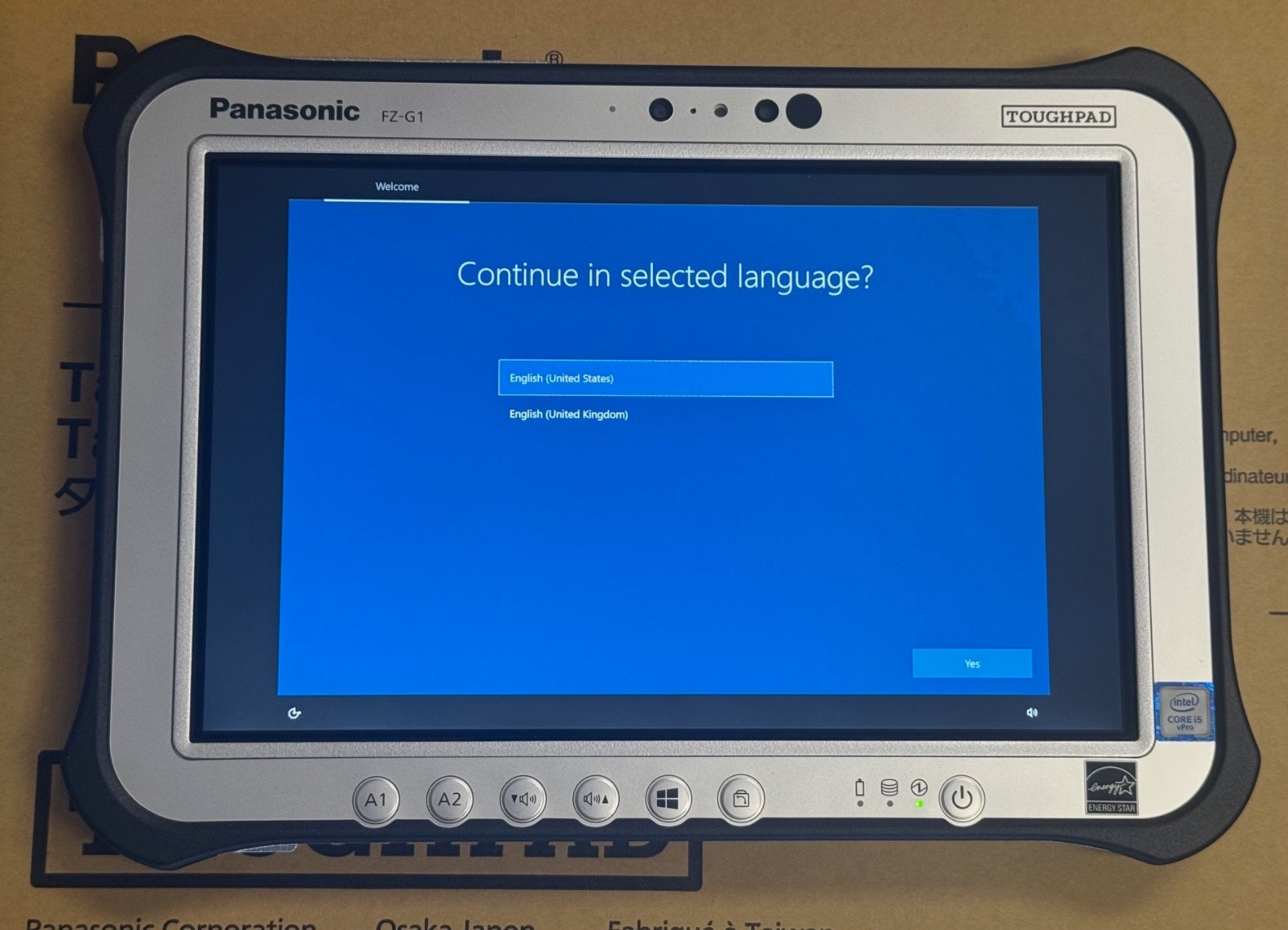 Panasonic Toughpad FZ-G1U1586VM Rugged Tablet 10.1″ i5-7300U 8GB 256GB SSD LTE