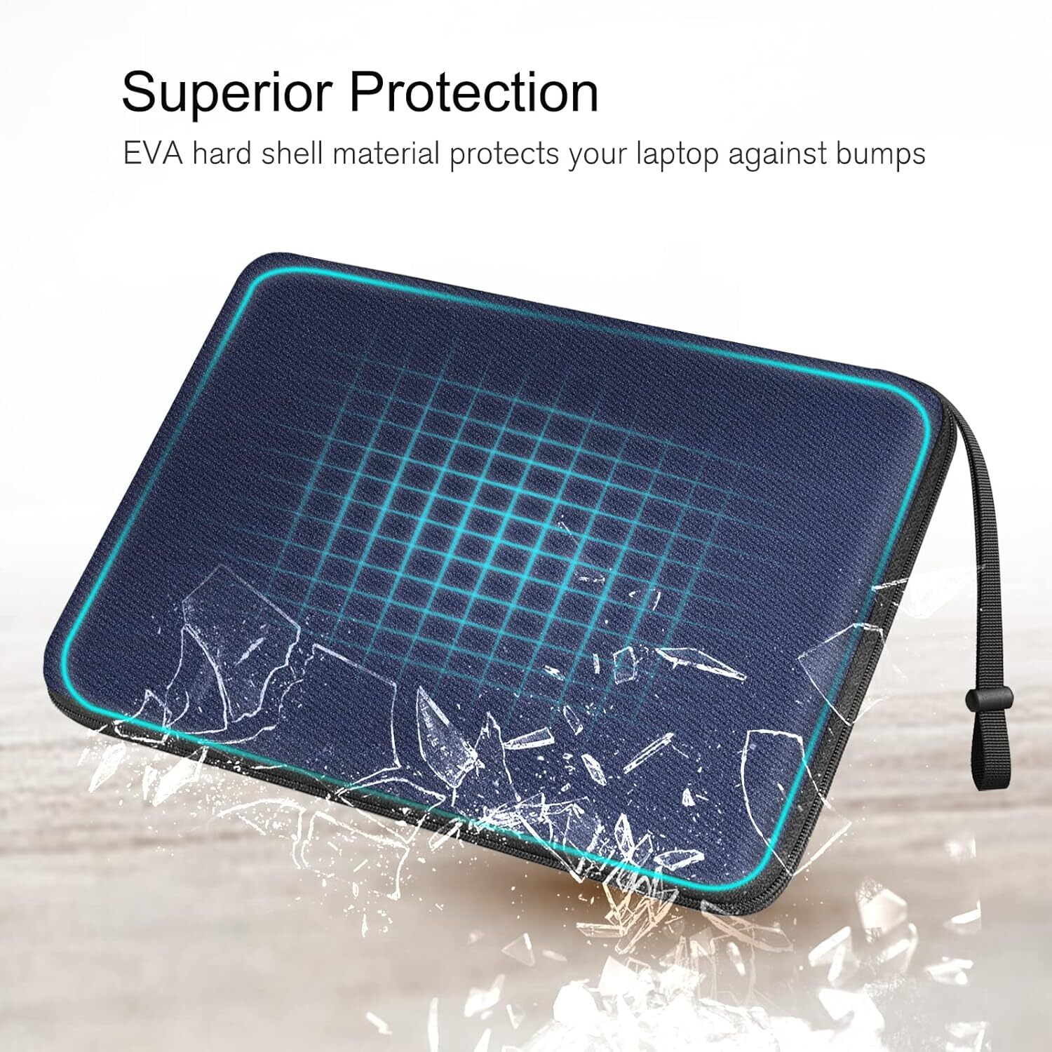 15.6 Inch Hard Laptop Sleeve Case Shockproof Carrying Case for HP Dell Samsung