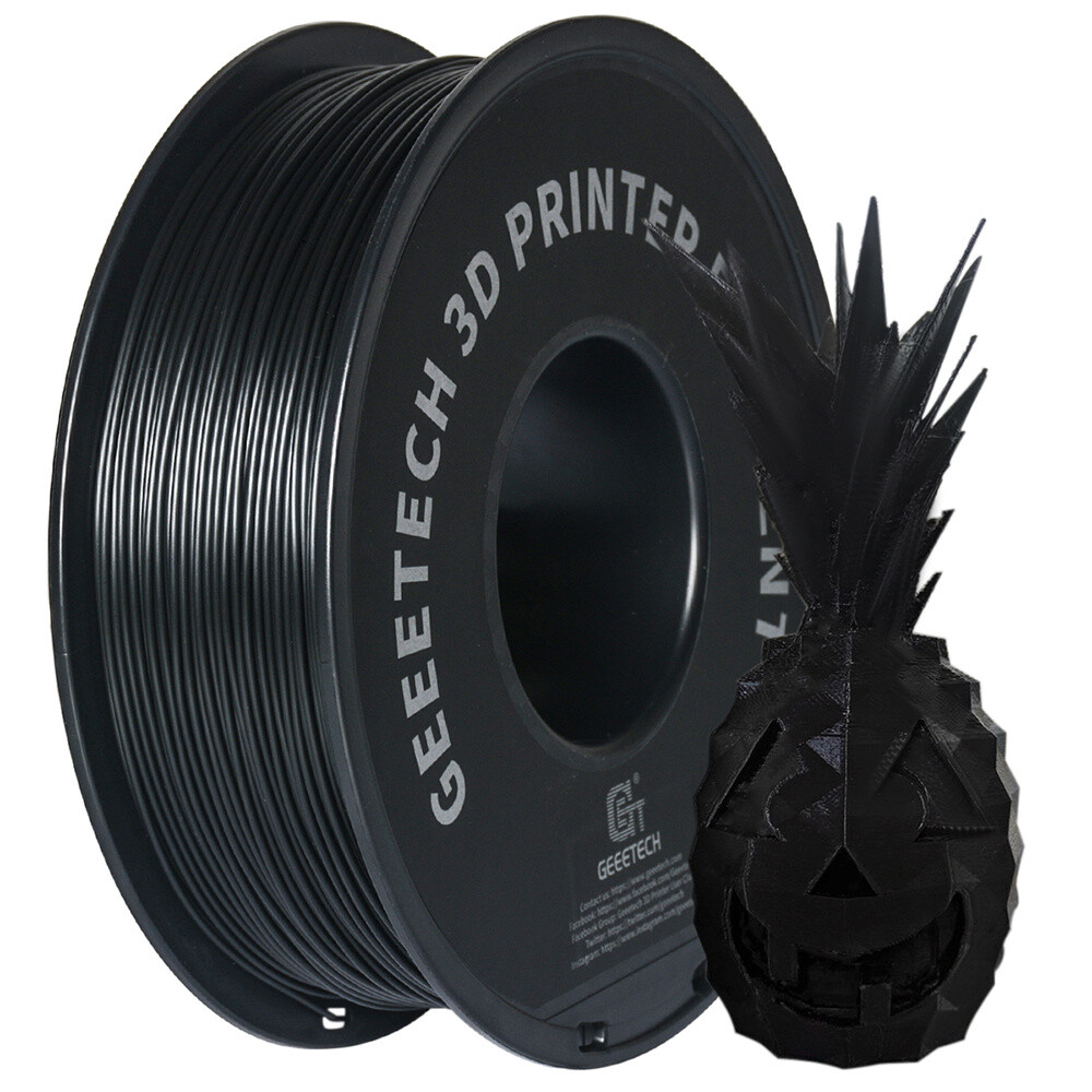 GEEETECH Consumable Regular PLA Black 1.75mm 1KG/roll For 3D Printer Filament