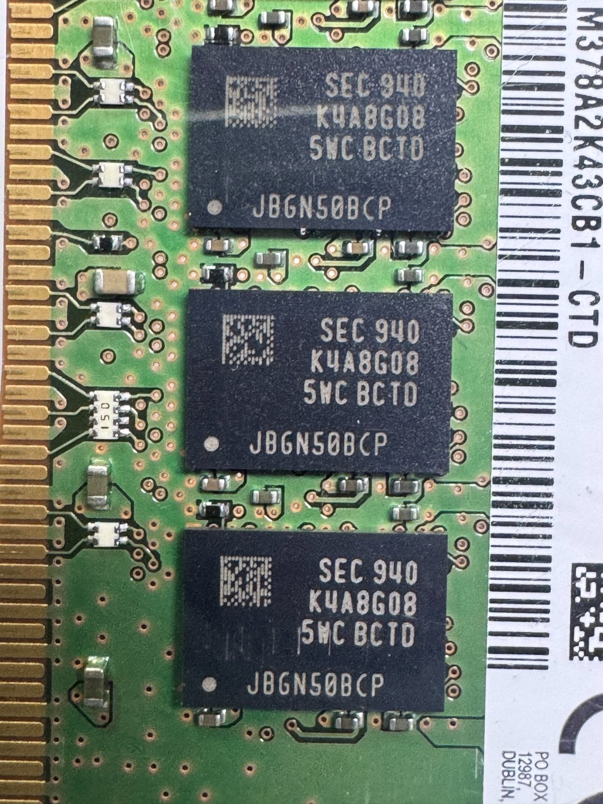 Samsung 16GB 2Rx8 DDR4 PC4-2666V UDIMM Memory | M378A2K43CB1-CTD