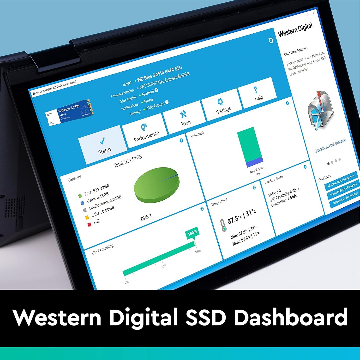 WD 500GB WD Blue SA510 SATA Internal Solid State Drive SSD WDS500G3B0A