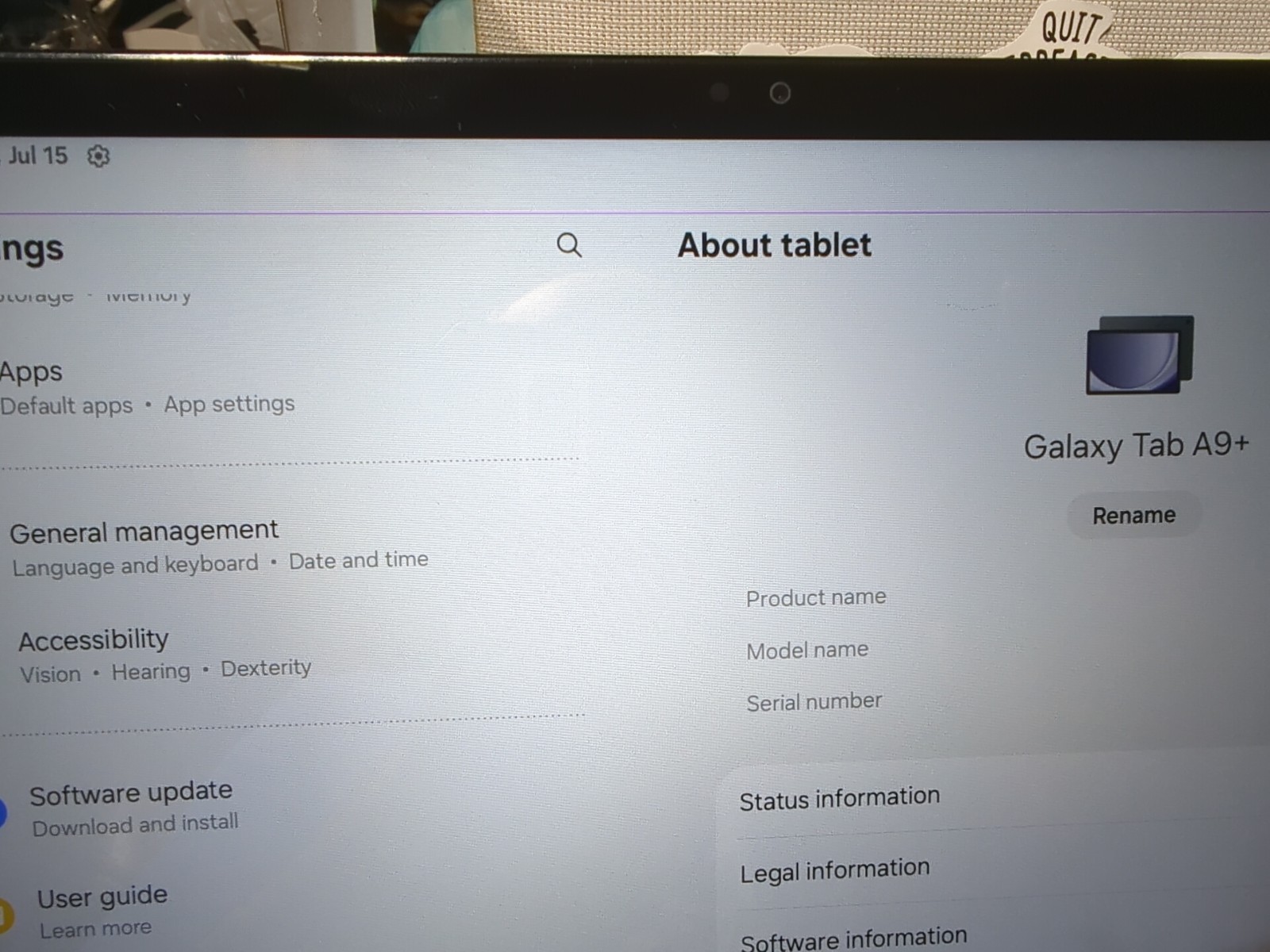 Samsung Tab A9+ Plus 5G SM-X210 64GB Navy KIDS- Wi-Fi, line⚠️READ #6149⚠️