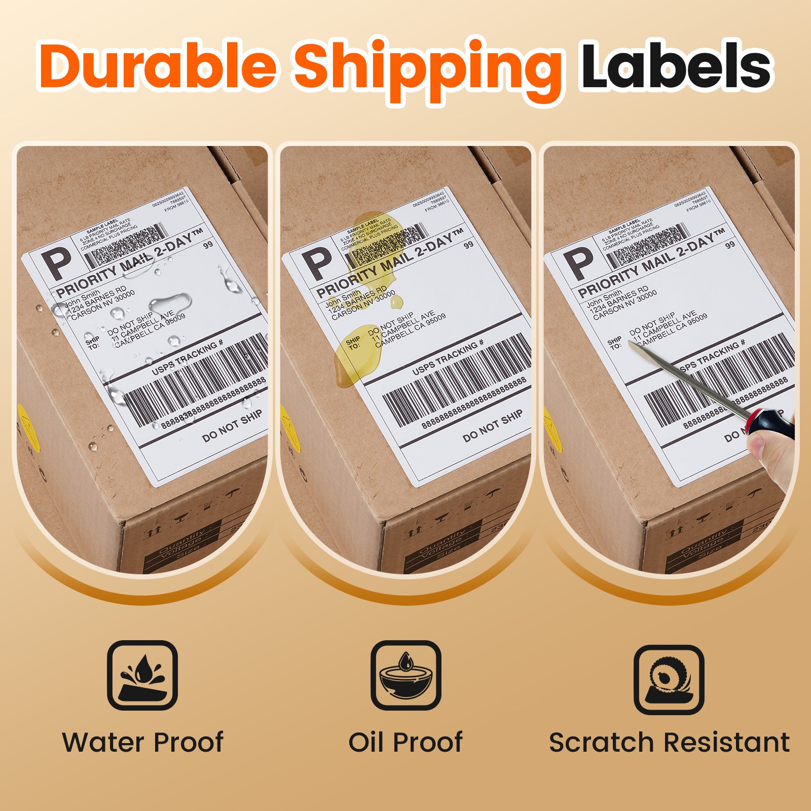 Phomemo 4X6 Thermal 250 Label Rolls for D450BT Shipping 100*150mm Label Printer