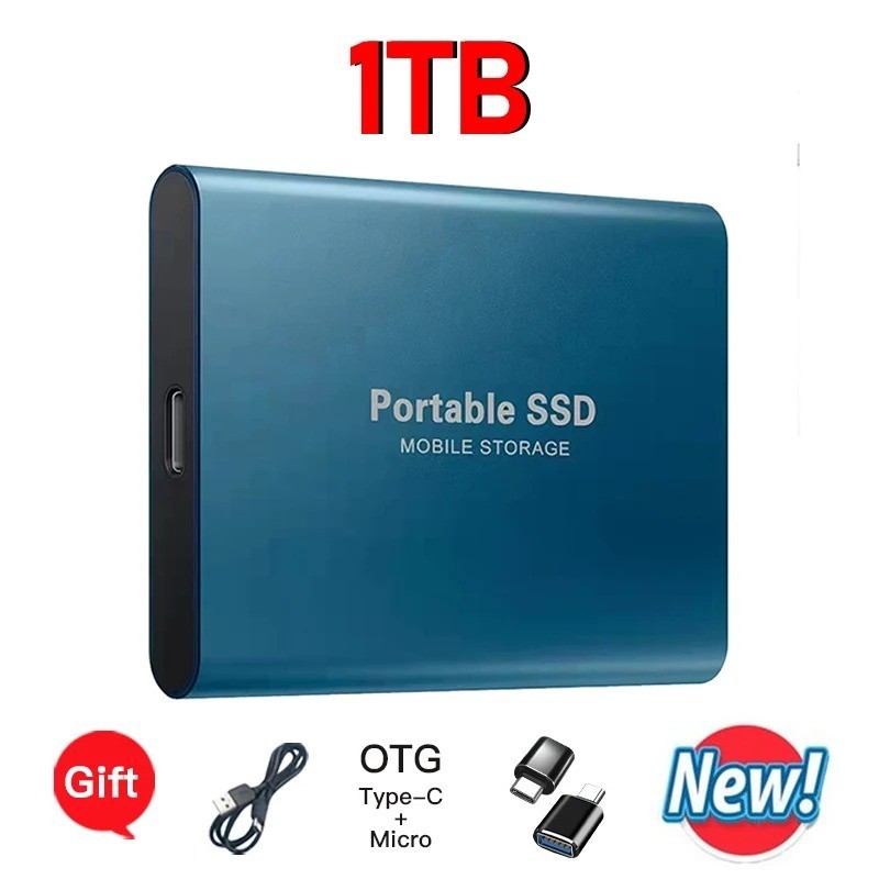 Portable External SSD USB 3.2 Type-C Solid State Drive for PC Lapto 1TB 2TB 4TB