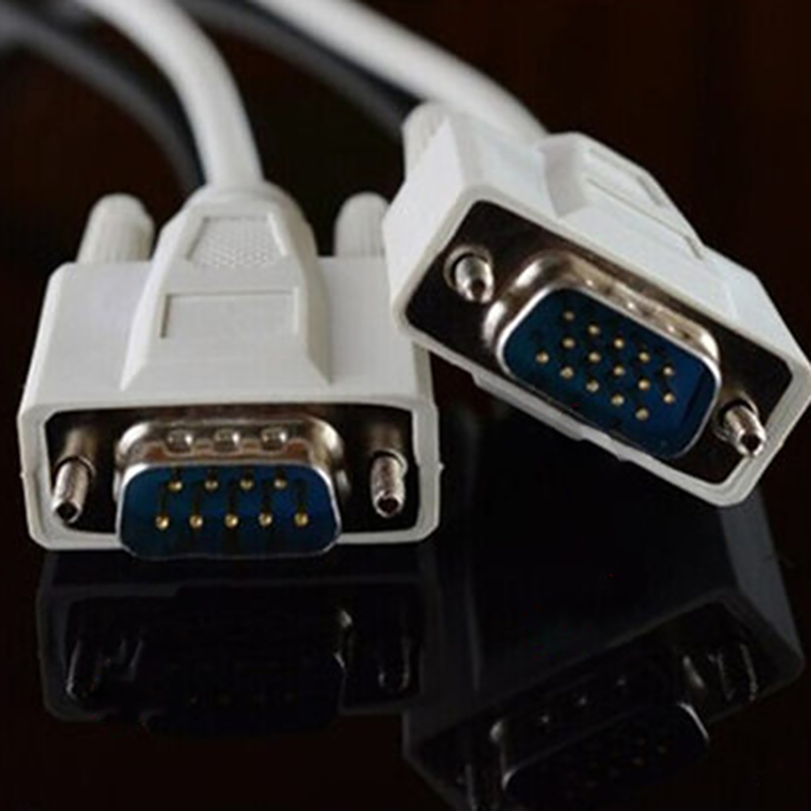 Pack1) 1.35M RS232 DB9 9 Pin Male to VGA 15 Pin Male Cable Computer Wire Adapter