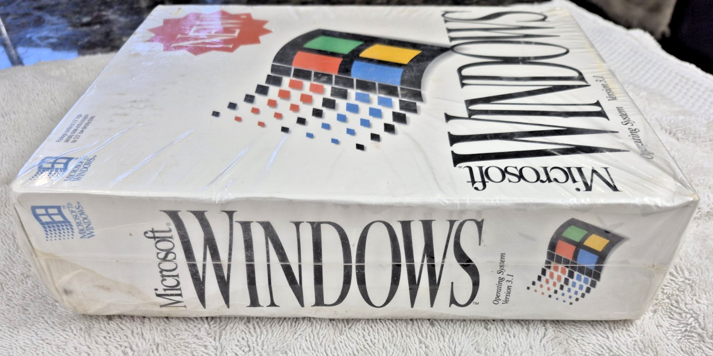 Vintage Microsoft Windows Operating System Version 3.1 3.5″ Floppy – New Sealed