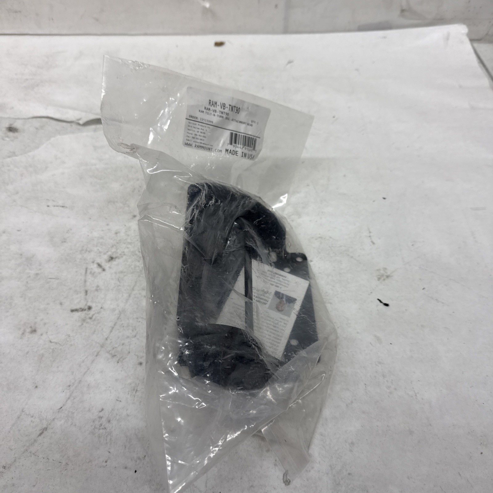 RAM Mount Tilt-N-Turn 90 degree Motion Attachment For Laptop Tray RAM-VB-TNT90