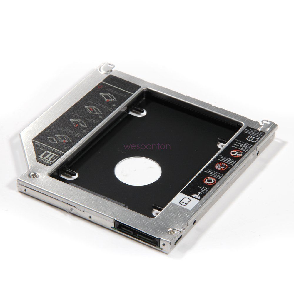 Universal For Apple Macbook Pro Optical bay 2nd HDD Hard Drive Caddy SATA 9.5mm