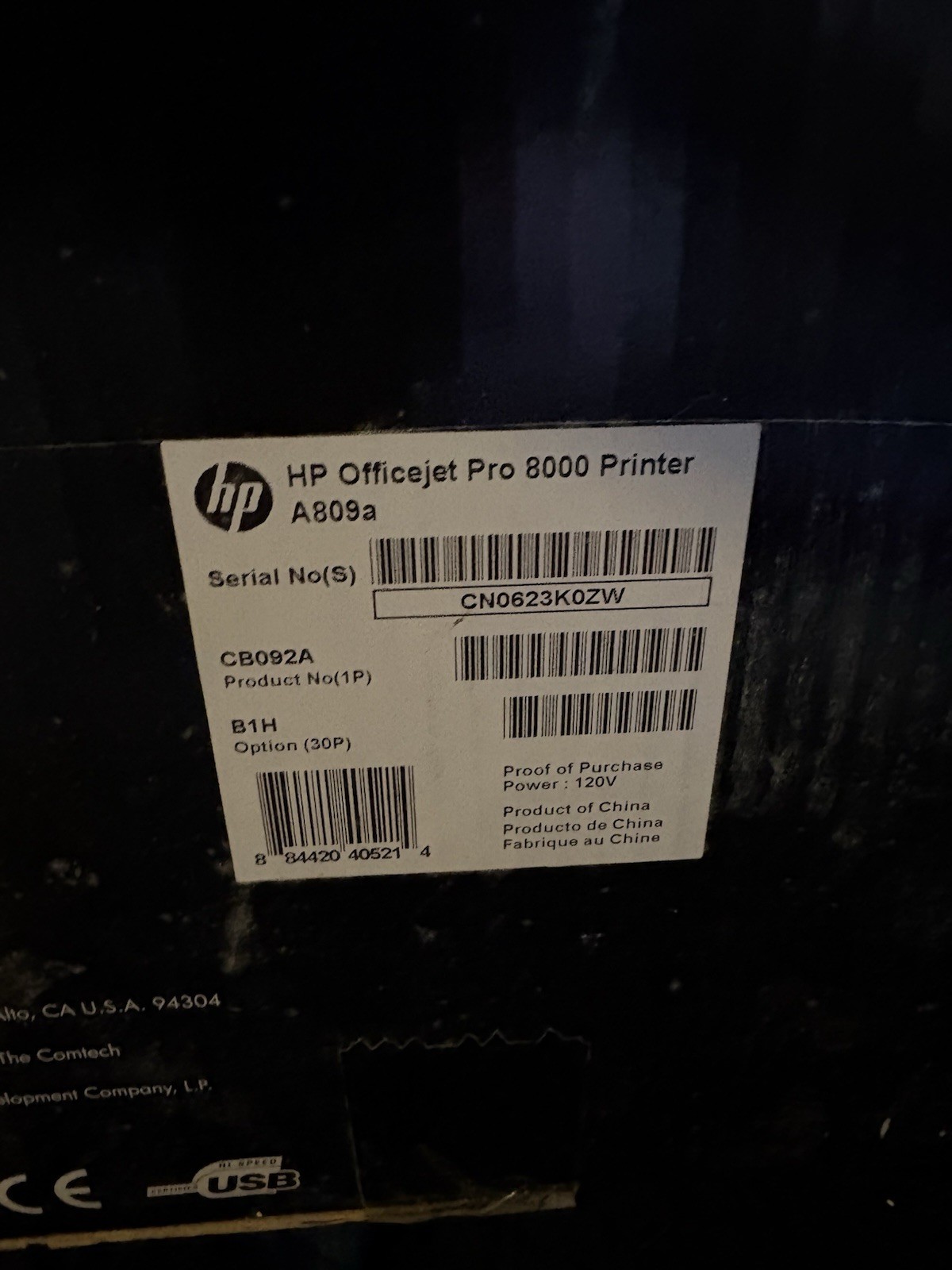 NEW HP Officejet PRO 8000 NEW