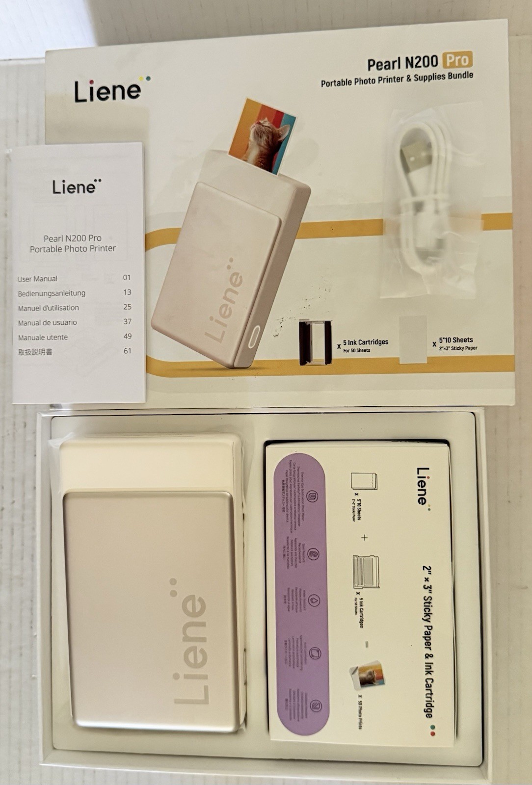 Liene Pearl N200 Pro Portable Photo Printer
