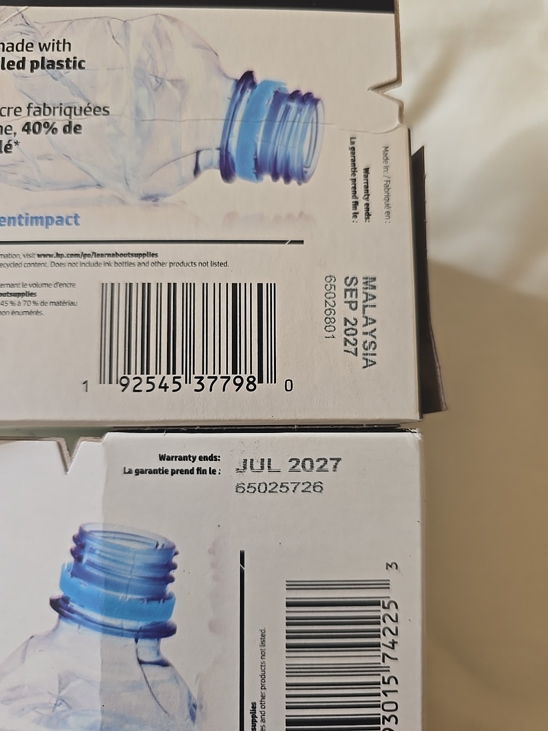 HP 962XL 962 Ink Cartridge 4 Pack Black Cyan Magenta Yellow – Exp 2027