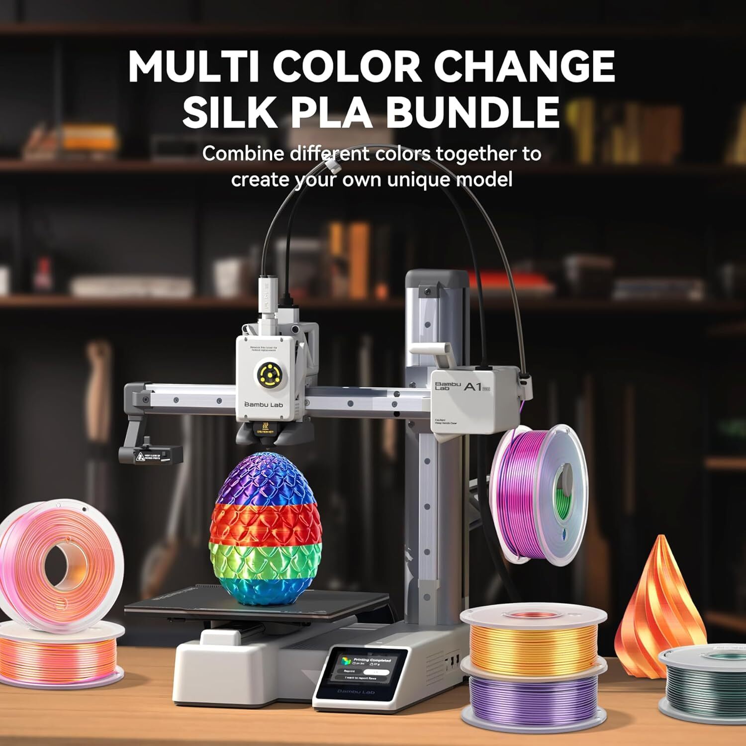 [BUY 6 PAY 4]JAYO 1.1KG PLA Meta PETG SILK PLA+ ABS 3D Printer Filament 1.75mm