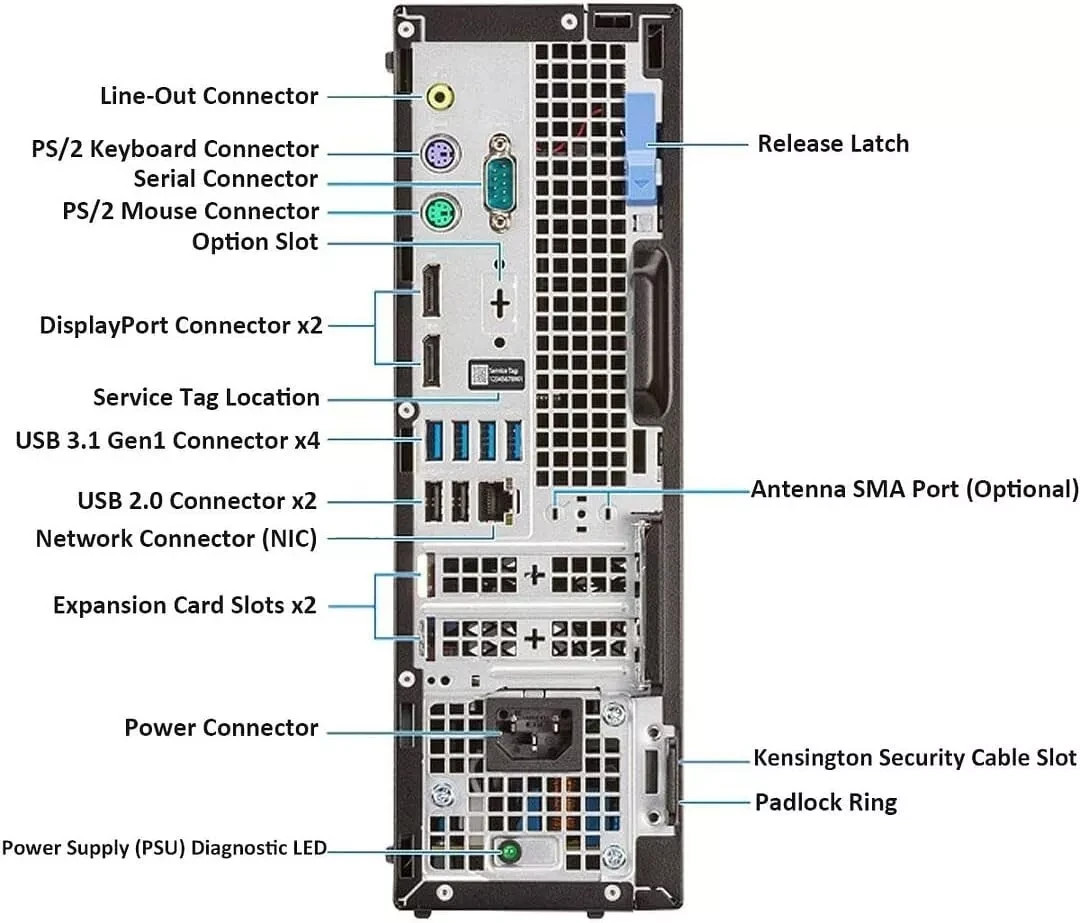 Dell OptiPlex 7060 SFF Desktop PC i5-8500 16GB RAM 512GB SSD Win 11 Pro