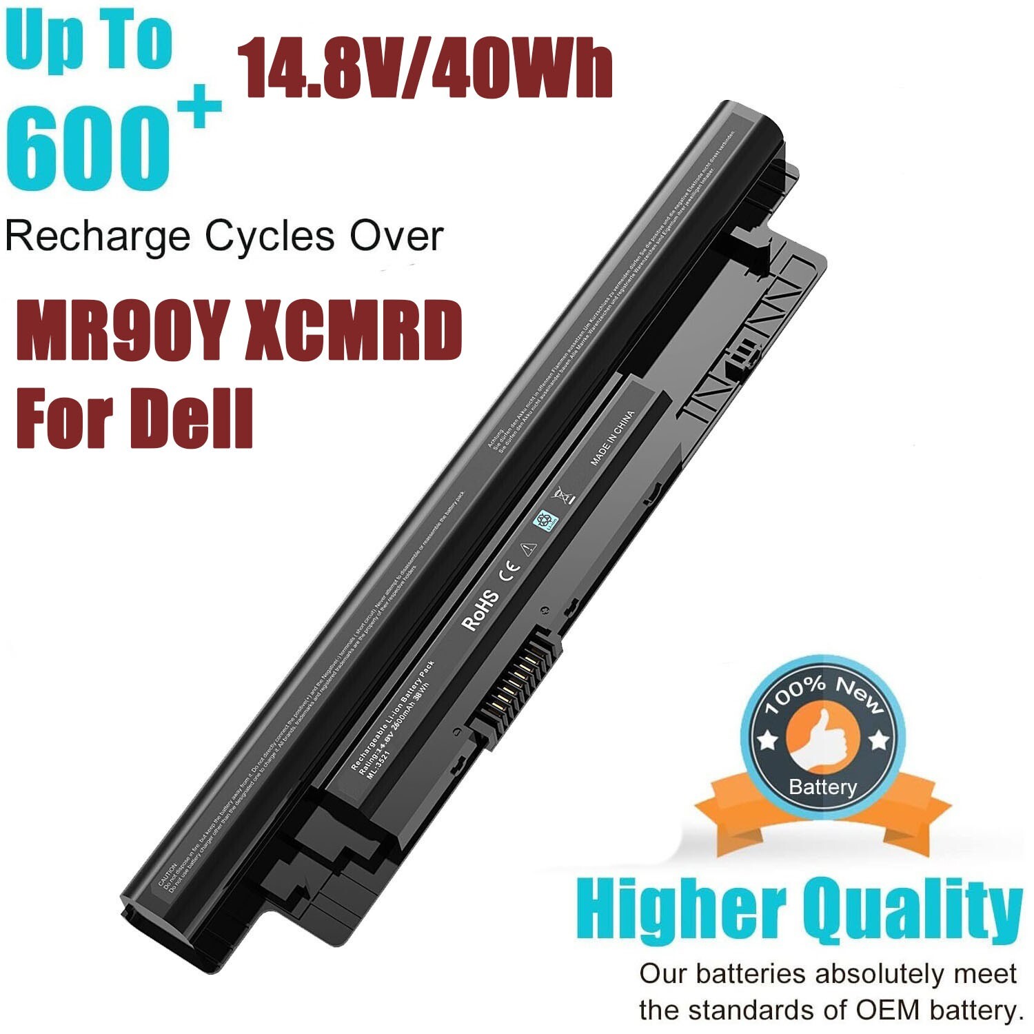 MR90Y XCMRD Battery For Dell Inspiron 17R 5737 5721 17 5748 3721 15R 5537 5521