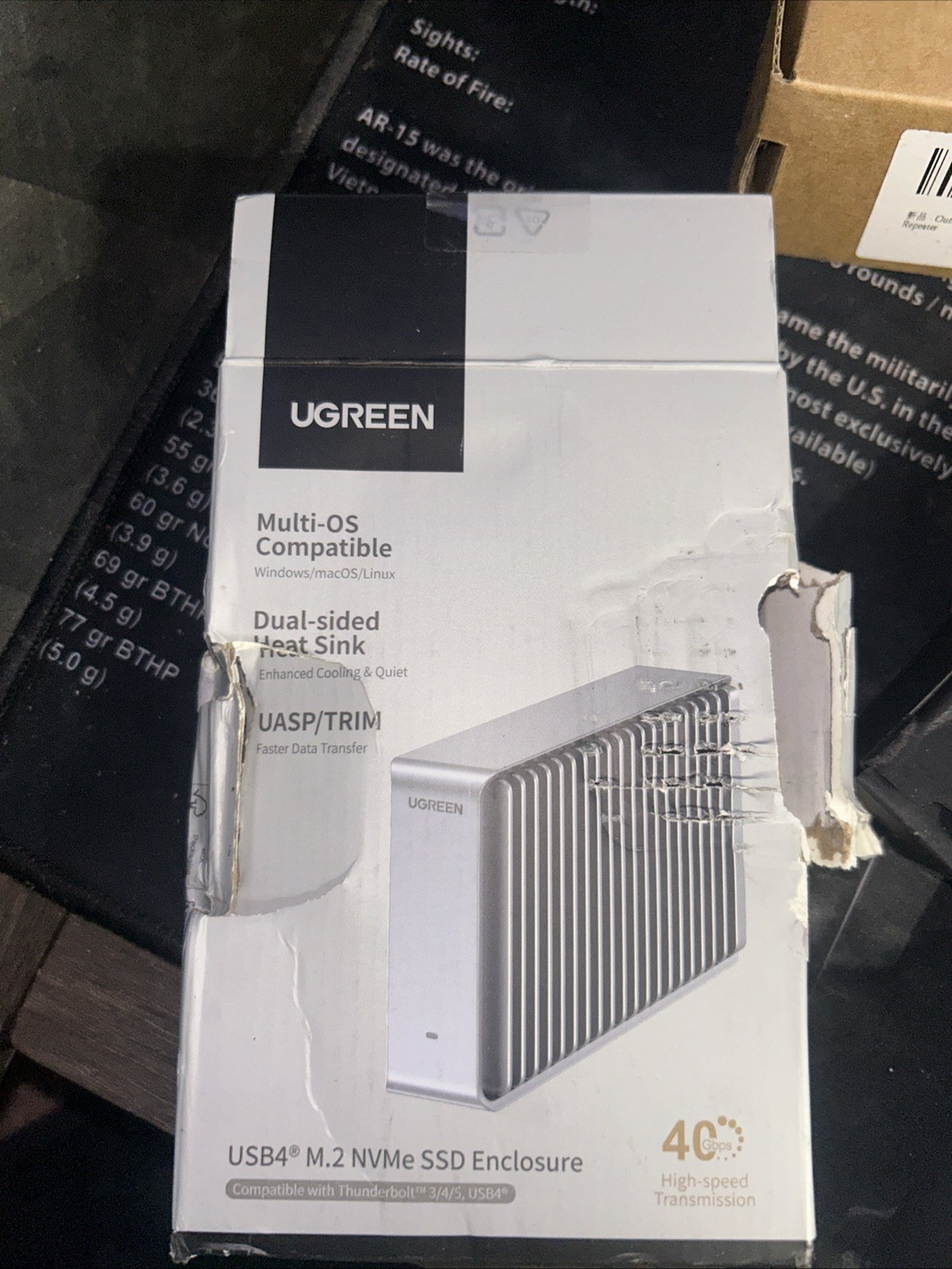 UGREEN Thunderbolt 40Gbps M.2 NVMe SSD Enclosure
