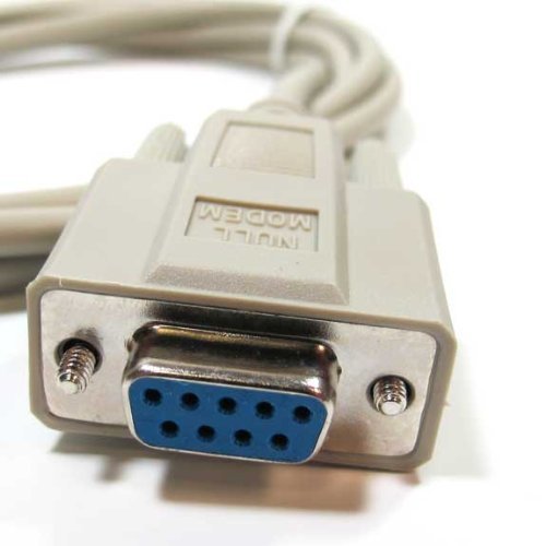 6 ft DB9pin Female~F/F Null Modem Crossover / Null wired,Serial RS232 Cable Cord