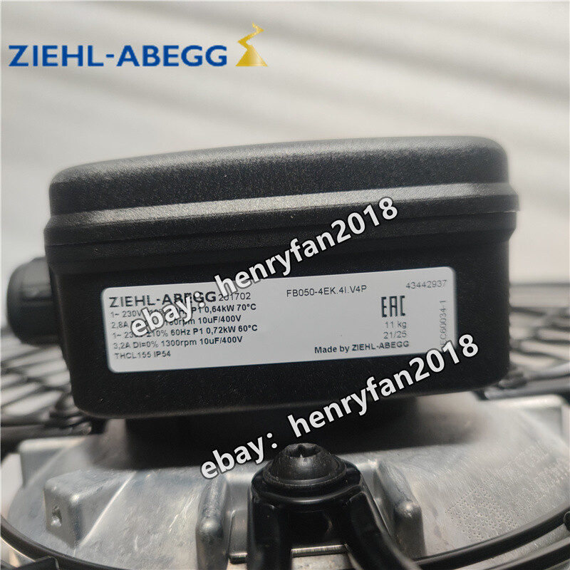 ZIEHL-ABEGG FB050-4EK.4I.V4P 230VAC Air-Conditioner Fan φ500MM Axial Cooling Fan