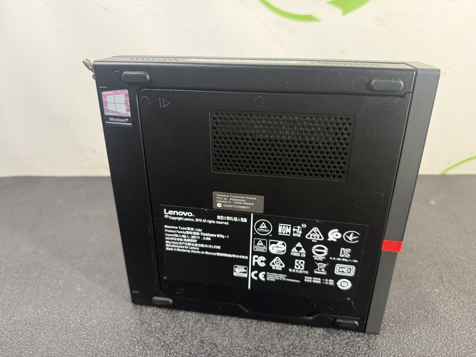 Lenovo ThinkCentre M75q-1 Ryzen 5 PRO 3400GE 3.3GHz 16GB DDR4 256GB PC – READ