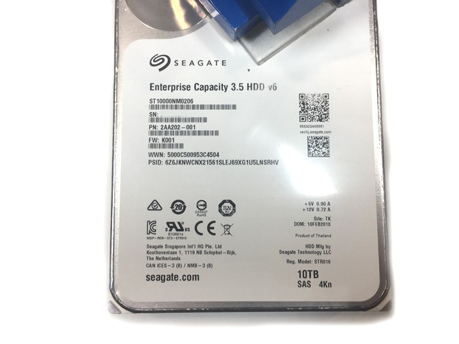 SEAGATE ST10000NM0206 10.0TB 7.2K SAS 12GB/S 3.5IN HDD – 2AA202-001