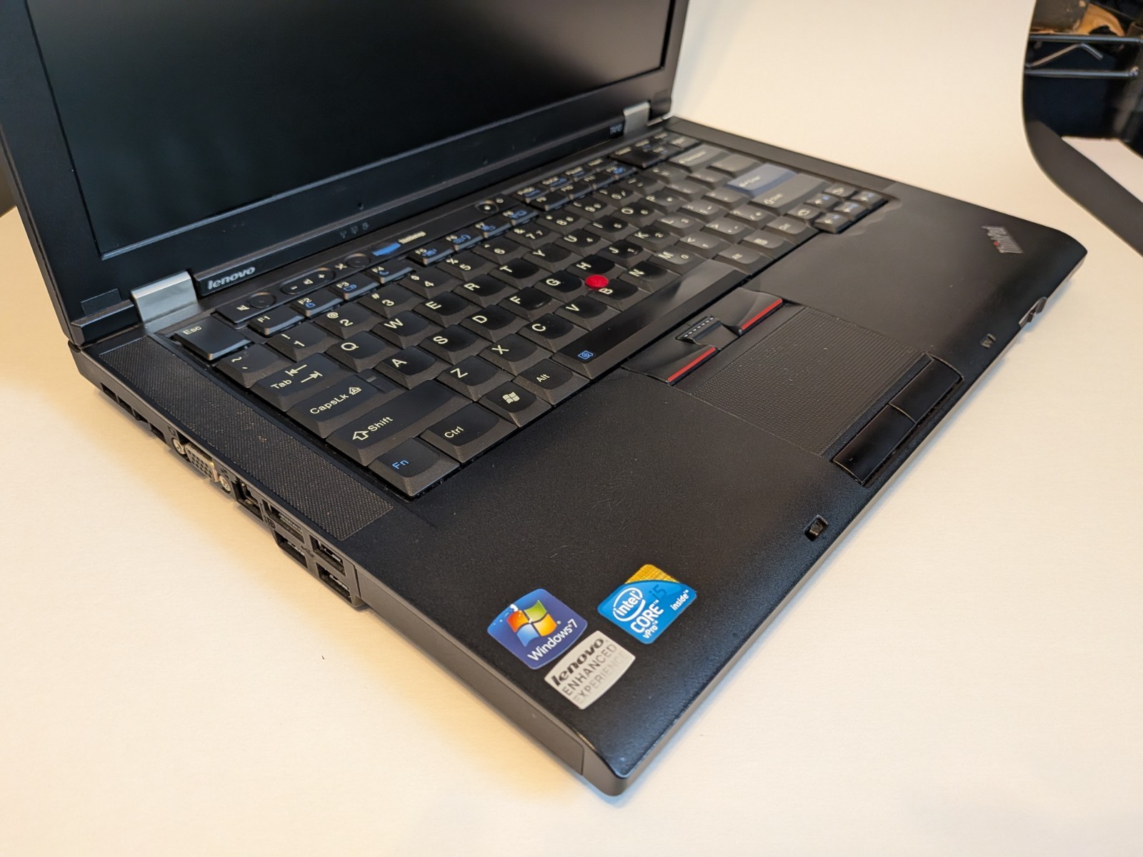 Lenovo Thinkpad T410 Laptop i5-M520 2.5gb ram 500gb HD TESTED NEEDS BATTERY