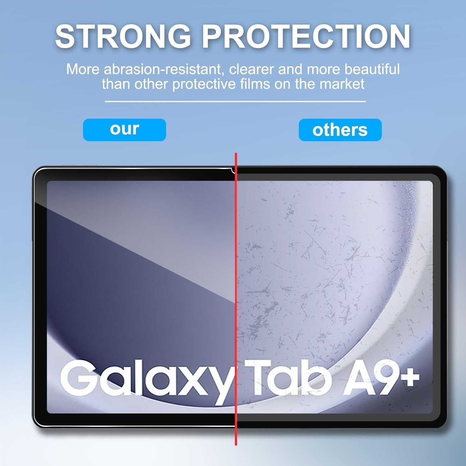 (2 Pack) For Galaxy Tab A9 Plus 11″ Screen Protector Tempered Glass Screen Cover