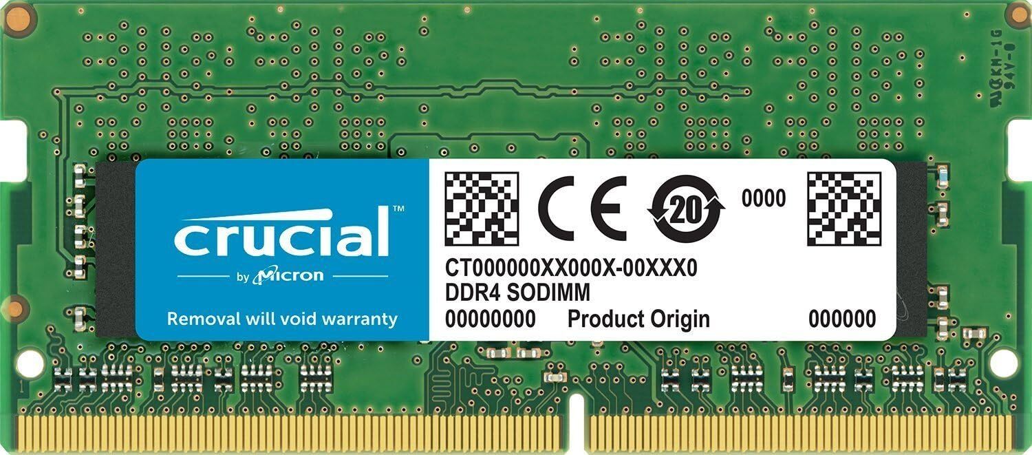 Crucial DDR4 16GB 2666 MHz PC4-21300 260-Pin SODIMM Notebook Memory RAM 1 x 16GB