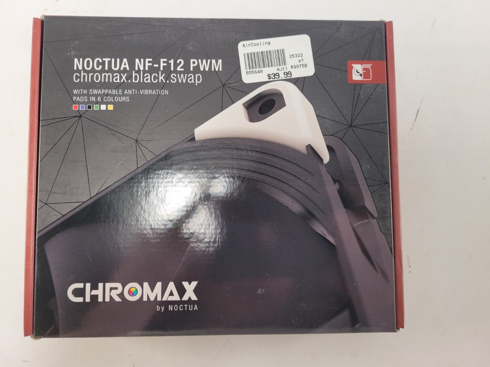 Noctua NF-F12 iPPC-1500 PWM Chromax, Heavy Duty Cooling Fan, 4-Pin, 1500 RPM