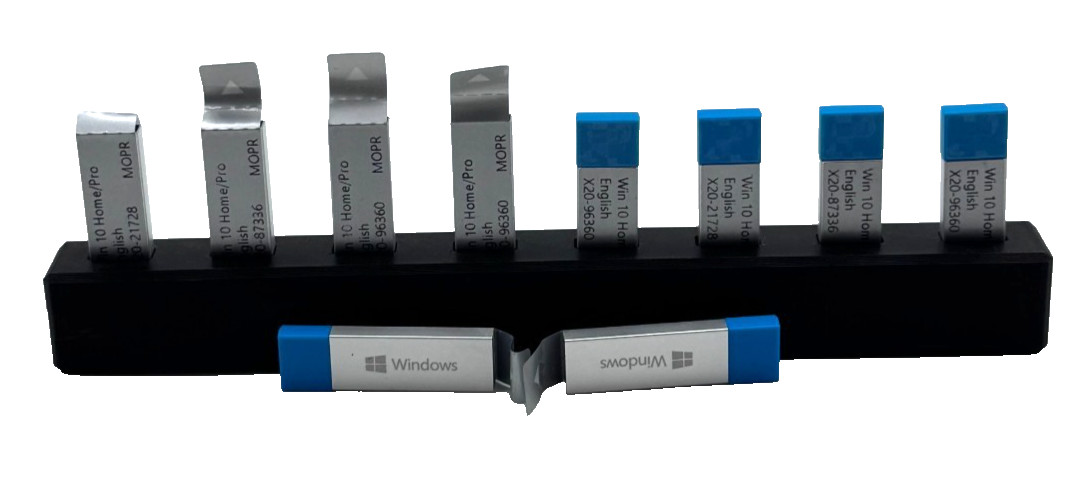 [LOT OF 10] Windows 10 Home / Pro Retail English USB Stick 32 Bit 64 Bit MOPR