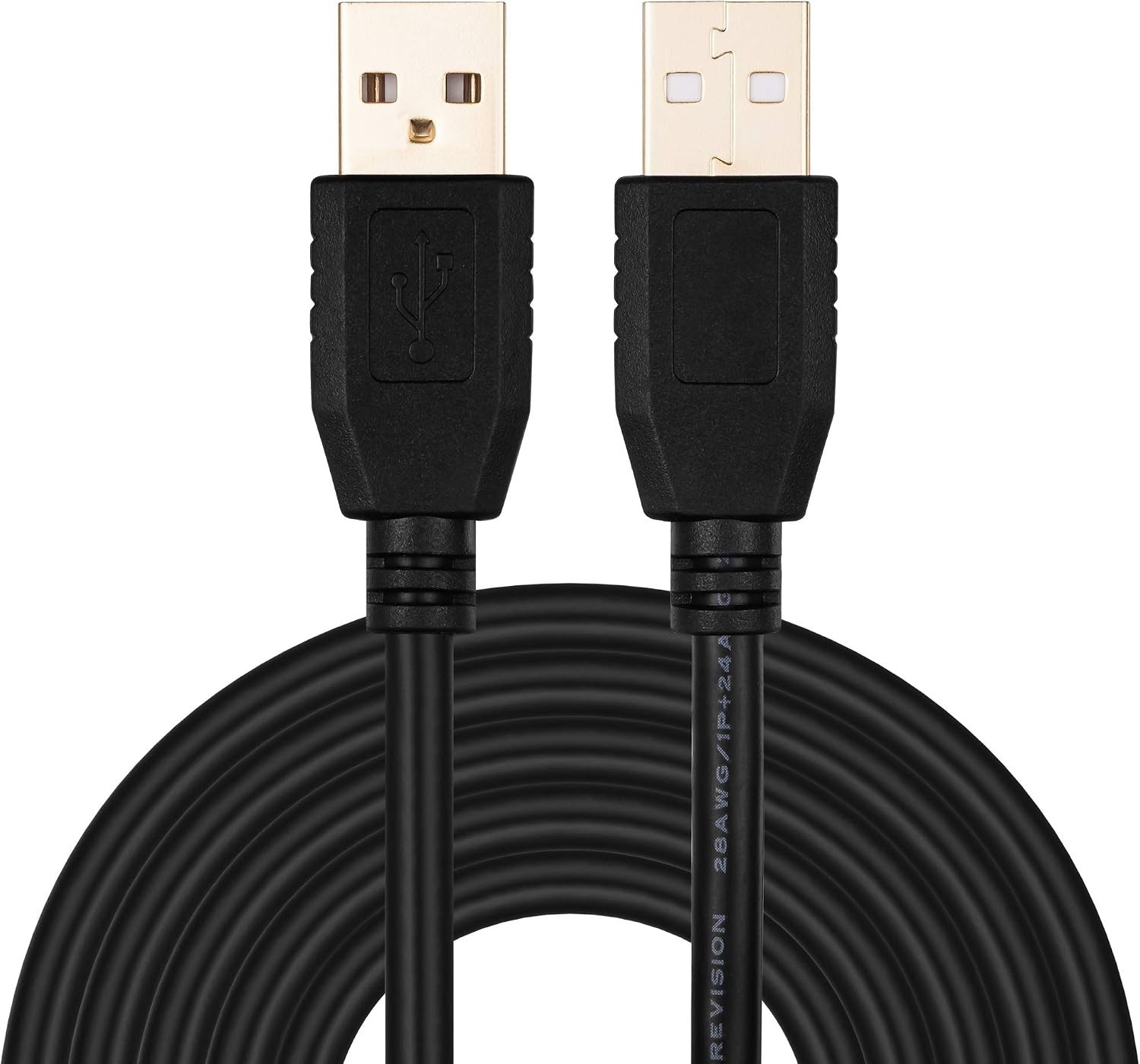 Plug and Play 40Ft USB A Cable – Gold-Plated for Clear, Fast Data Transmission