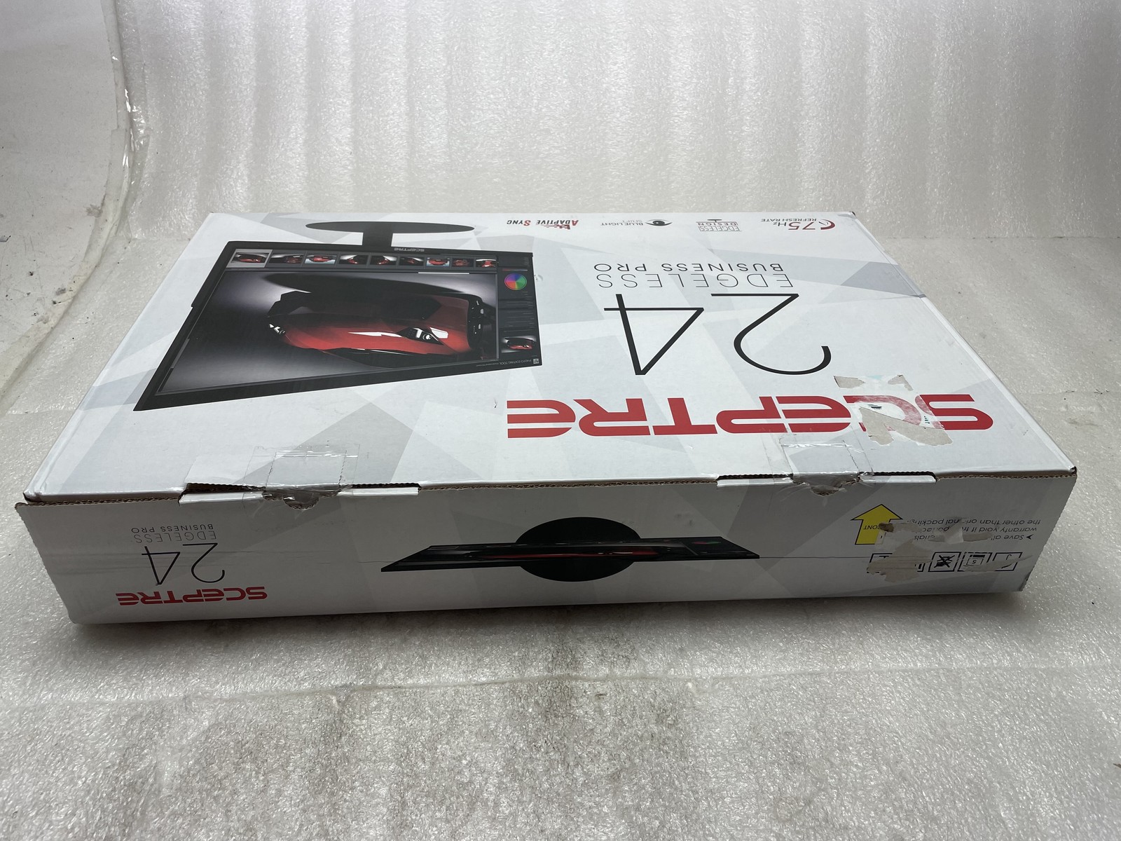 New Open Box Sceptre E249W-FPT 24″ IPS 75Hz LED Monitor – Black