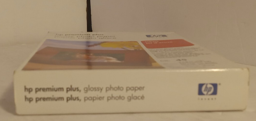 Hp Premium Plus Glossy Photo Paper Q5519A 4×6 inch 45 Sheets NEW, UNOPENED