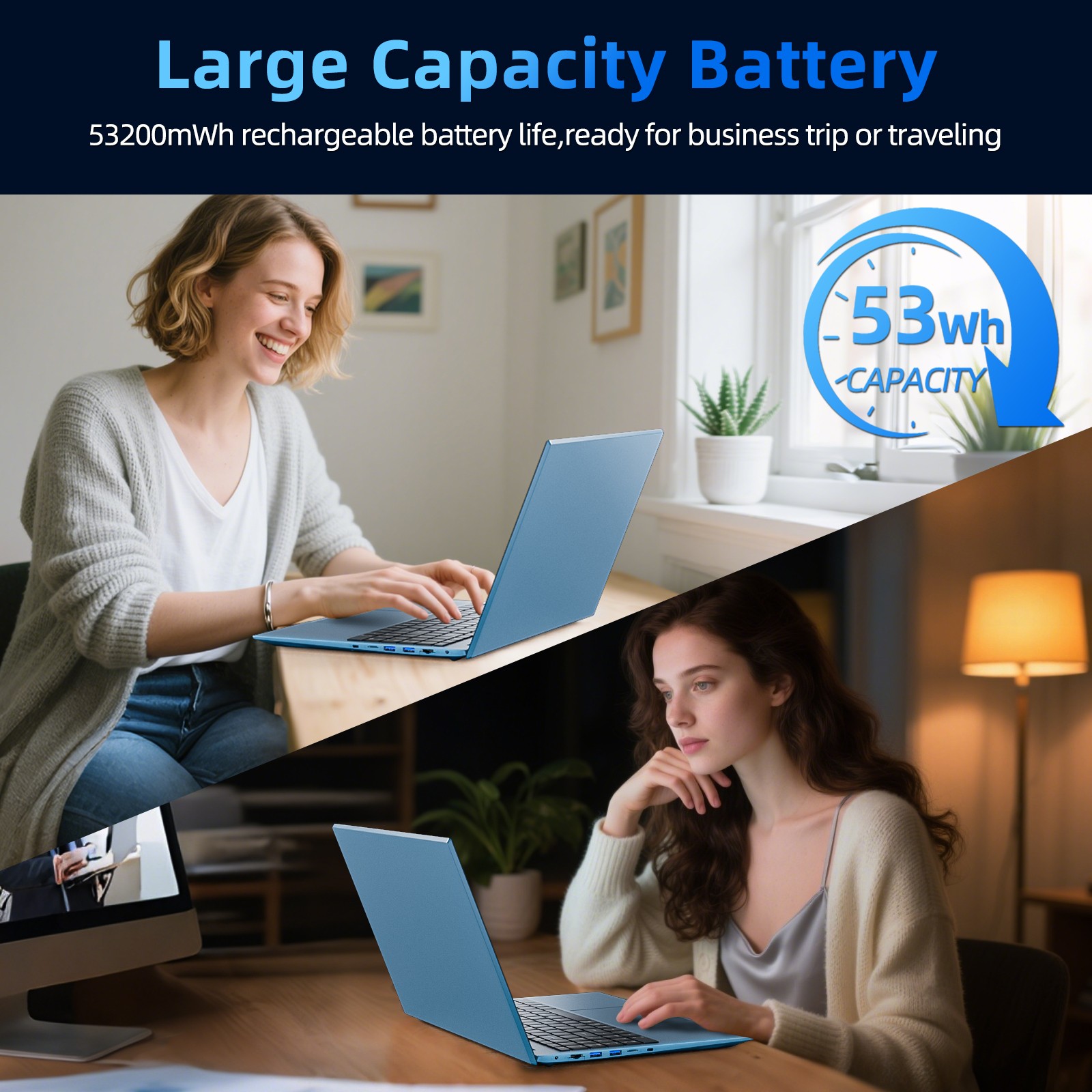 NEW SGIN 15.6″ Laptop Win11 Intel i3-10100Y 16GB RAM 1TB SSD Wi-Fi 6 RJ45 USB-C