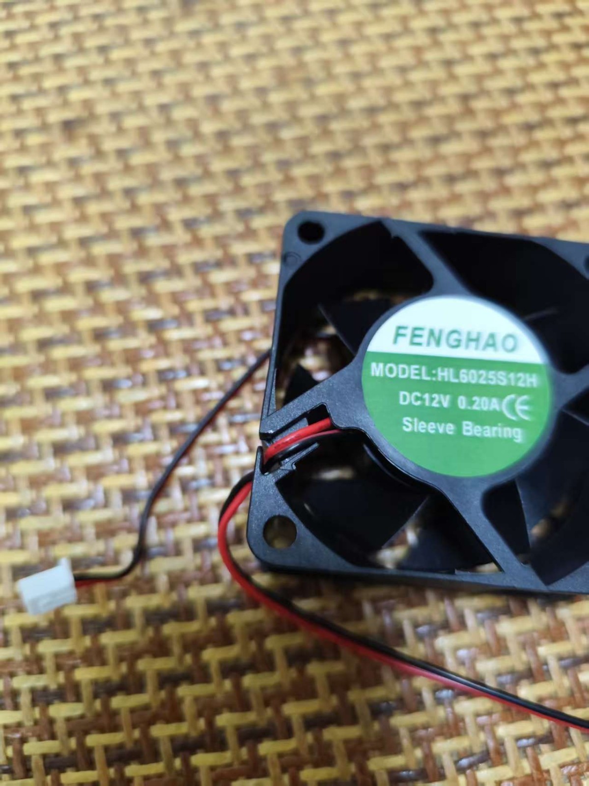 1 PCS FENGHAO Fan HL6025S12H DC12V 0.20A 6025 6cm 2 wire cooling fan