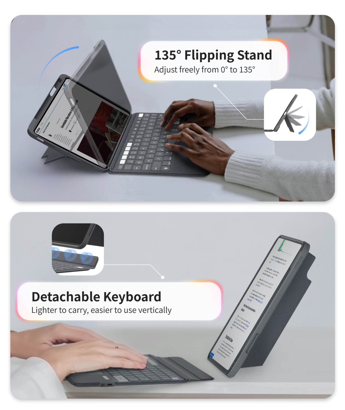 EIP Magnetix Keyboard Case for iPad (A16) 11th/10th Generation (2025/2022)
