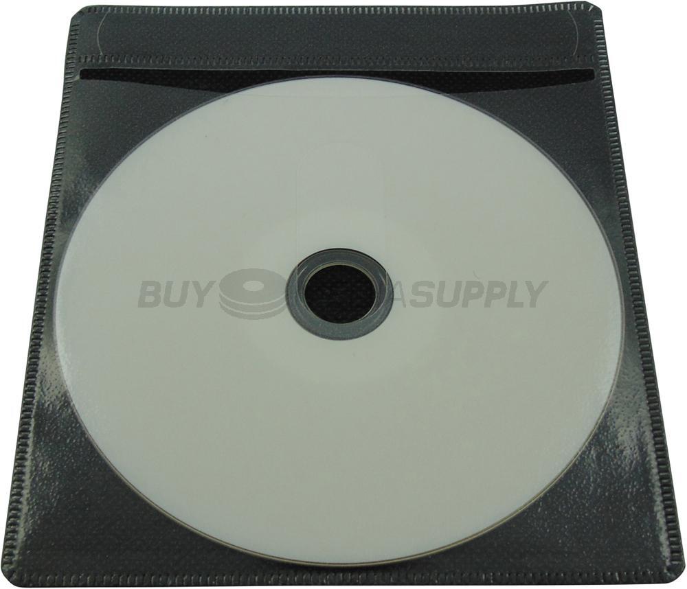 Non woven Black Color Plastic Sleeve CD/DVD Double-sided Lot