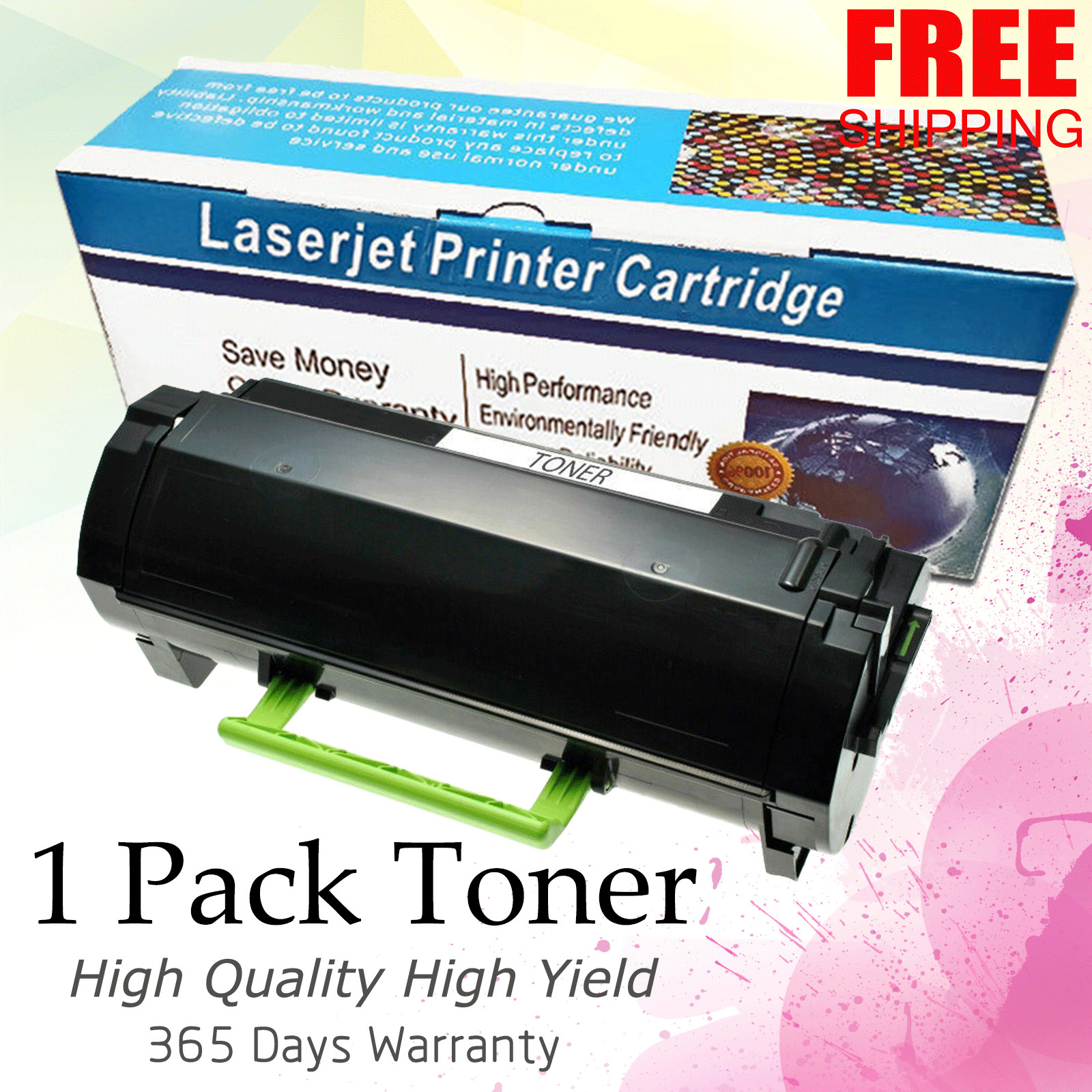 1 PK 50F1000 Toner For Lexmark MS310dn MS410 MS510dn MS610dtn MS610dn MS610dte