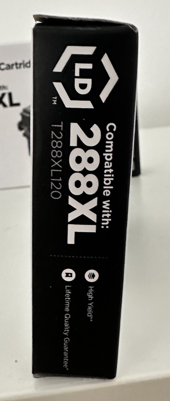 Epson 288XL LD Products Black Ink for T288XL120 Ink Cartridges HY (Blk, 2-Pk)