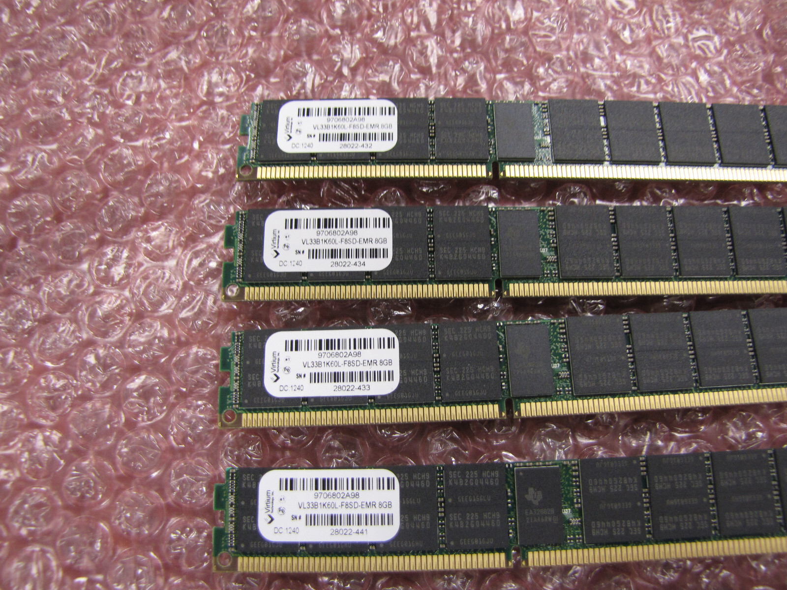 48GB (6x 8GB) VIRTIUM VL33B1K60L-F8SD-EMR PC3-8500 DDR3 1066MHz ECC Server – Qty