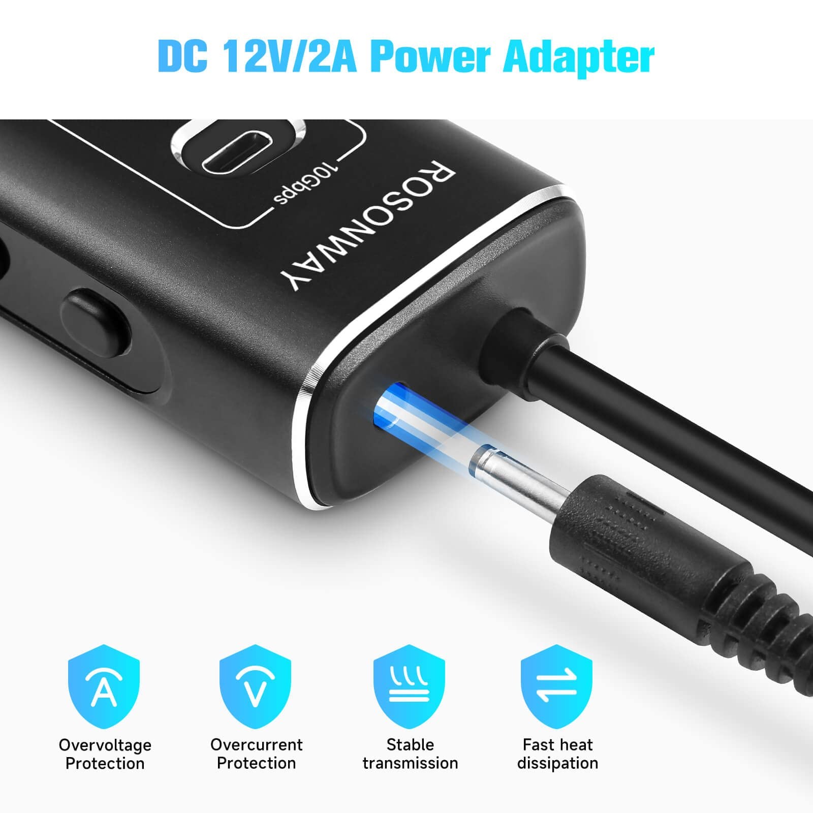 Powered Usb Hub 7port Usb 3.2/usb C Hub With 10gbps Usba 3.2 2 Usbc 3.2 4 Usb 3.