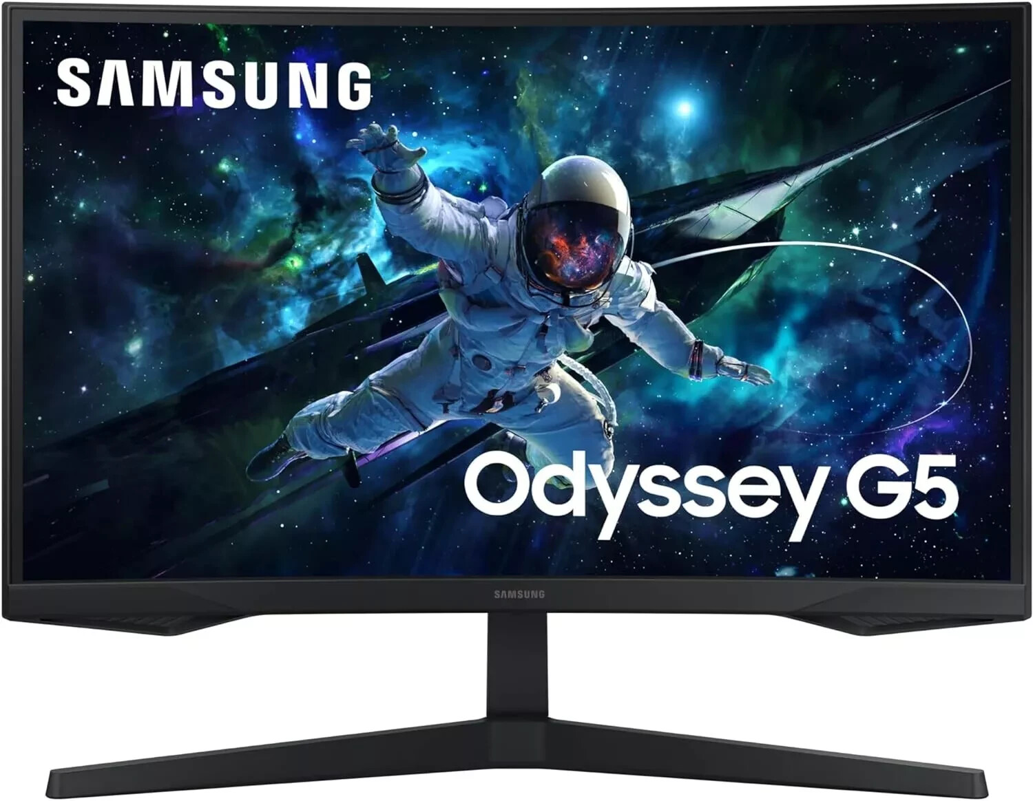 Samsung 27″ Odyssey G55C QHD 165Hz 1ms(MPRT) Curved Gaming Monitor