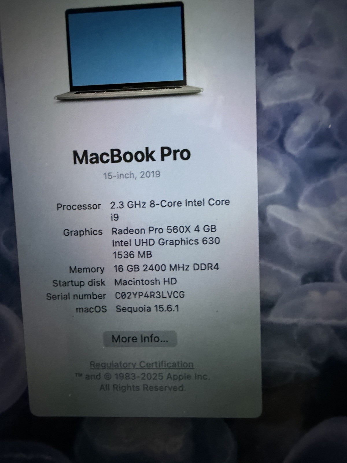 Apple MacBook Pro 16″ (1TB SSD, Intel Core i9 9th Gen., 4.80 GHz, 16GB) Laptop –