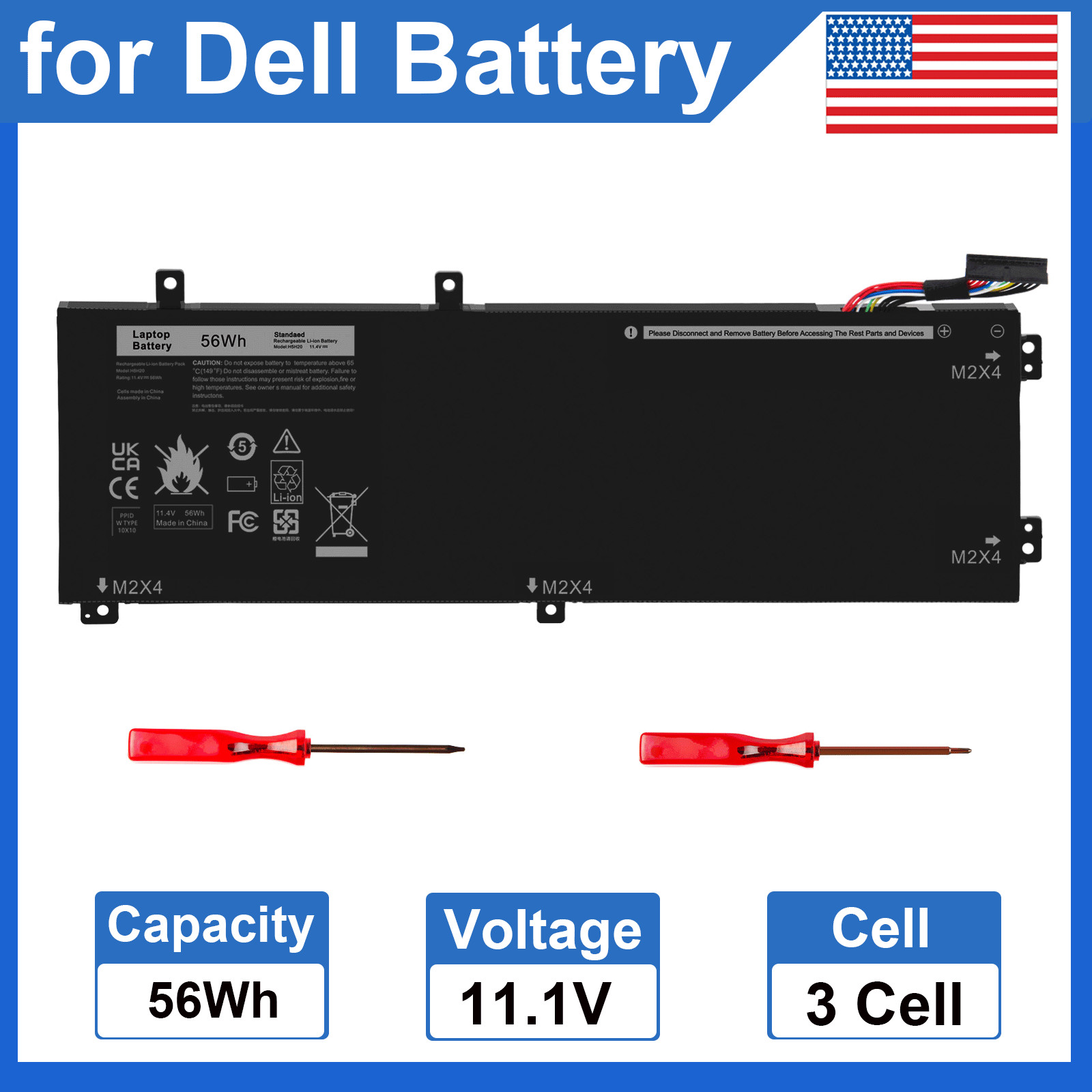 Battery for Dell Precision 5510 5520 5530 5540 XPS 15 9560 9550 9570 H5H20 NEW